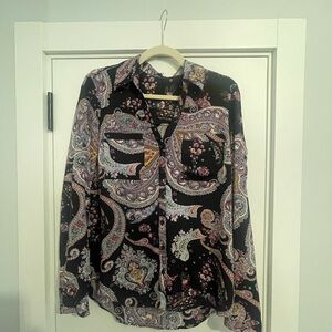 Express Paisley Button-Up Portofino Shirt